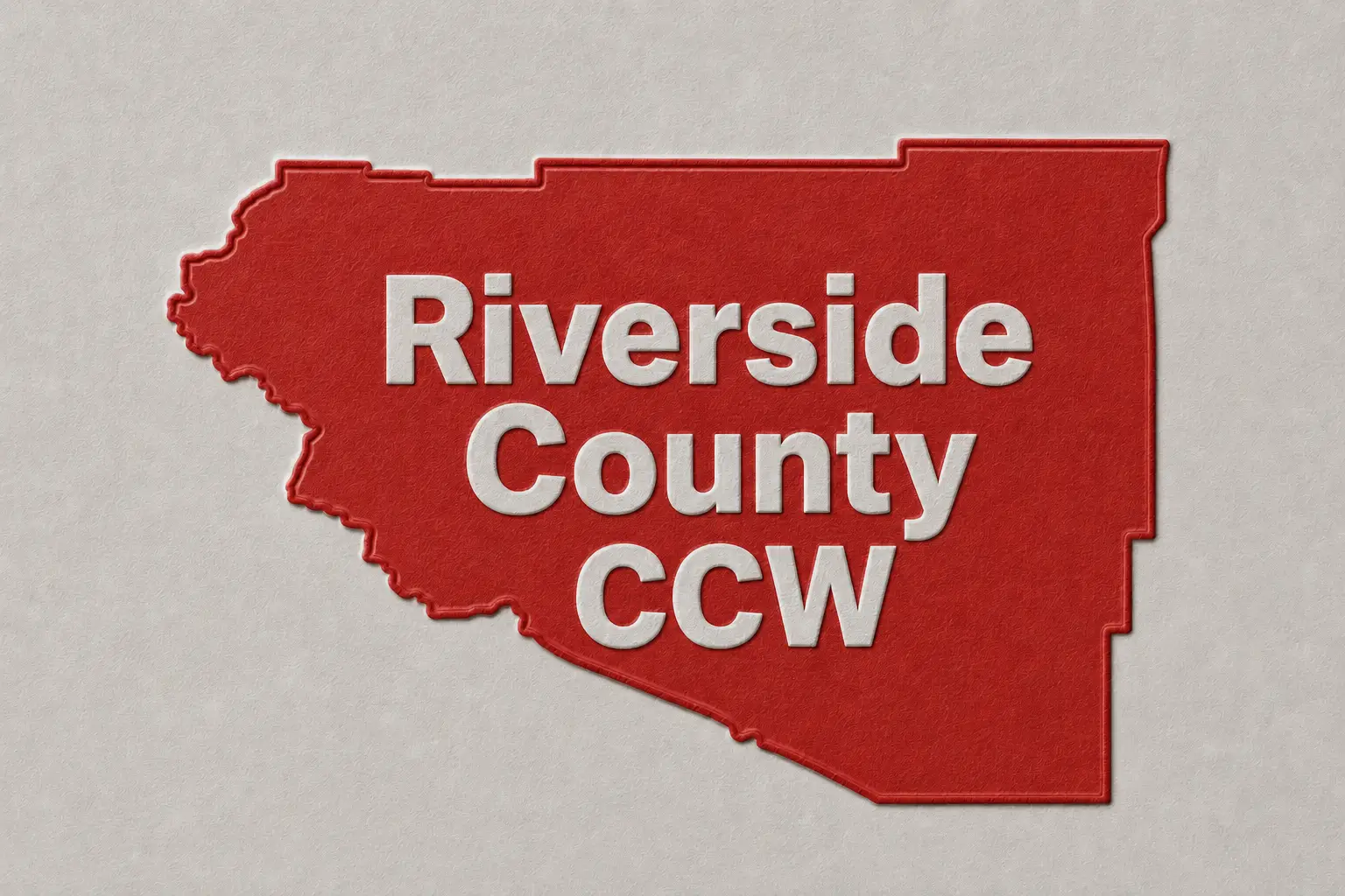 Initial CCW Course for Riverside County